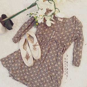 dresses |  vtg ralph lauren floral mini dress | xs